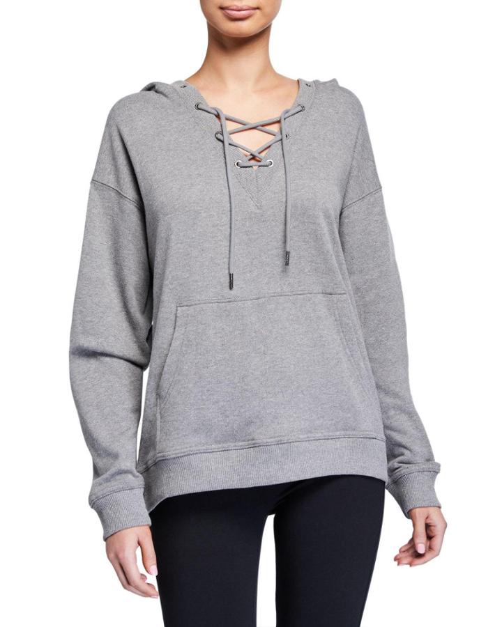 Lace-up Hoodie