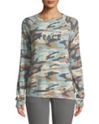 Proud Supporter Of Peace Comfy Camo Top