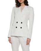 Earnes Pinstripe Double-breasted Jacket