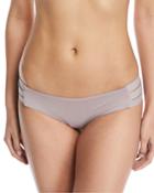 Emelia Triple-strap Swim Bikini Bottom, U-taupia