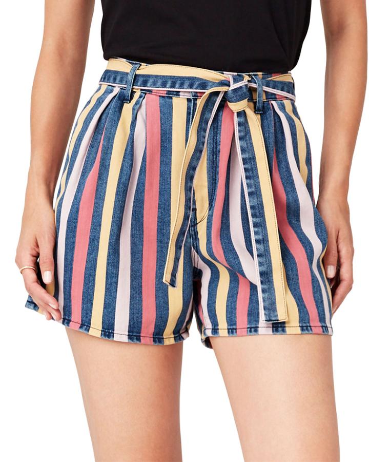 Flaunt Striped Belted