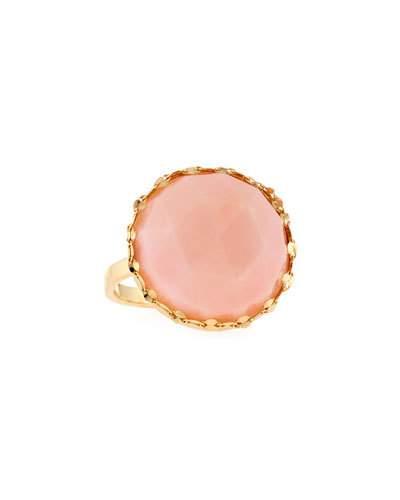 14k Blush Circle Ring,