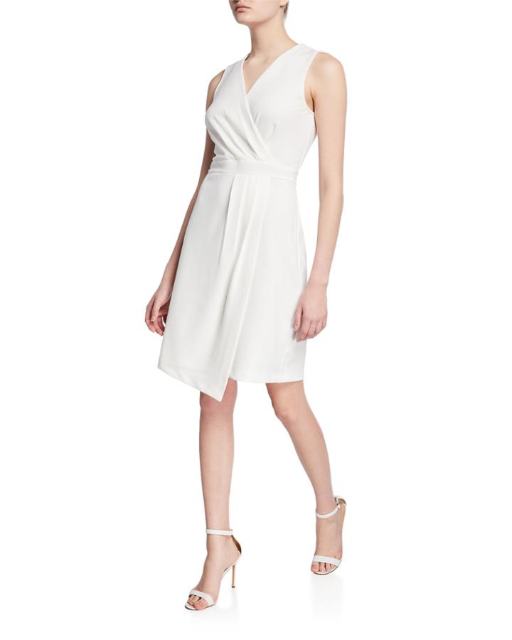 Sleeves Stirred Front Dress