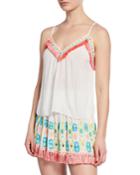 Madge Embroidered Fringe Tank