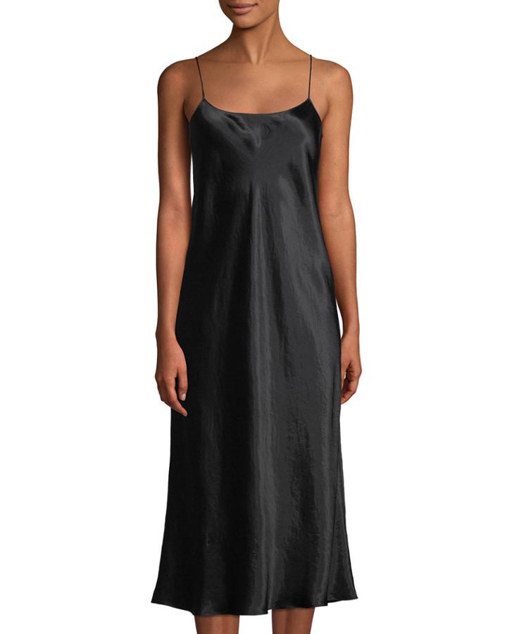 Sleeveless Satin Slip
