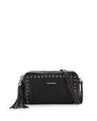 Mila Studded Leather Tassel Crossbody Bag