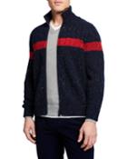 Men's Donegal Wool-blend Zip