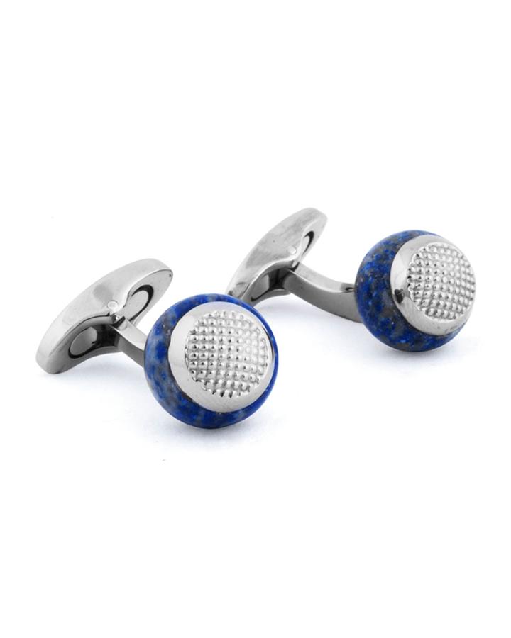 Men's Titanium & Sodalite Cufflinks
