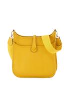 Evelyn Leather Crossbody Bag, Yellow