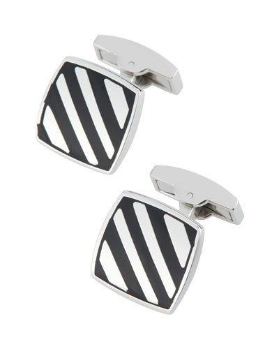 Square Cuff Links W/ Onyx