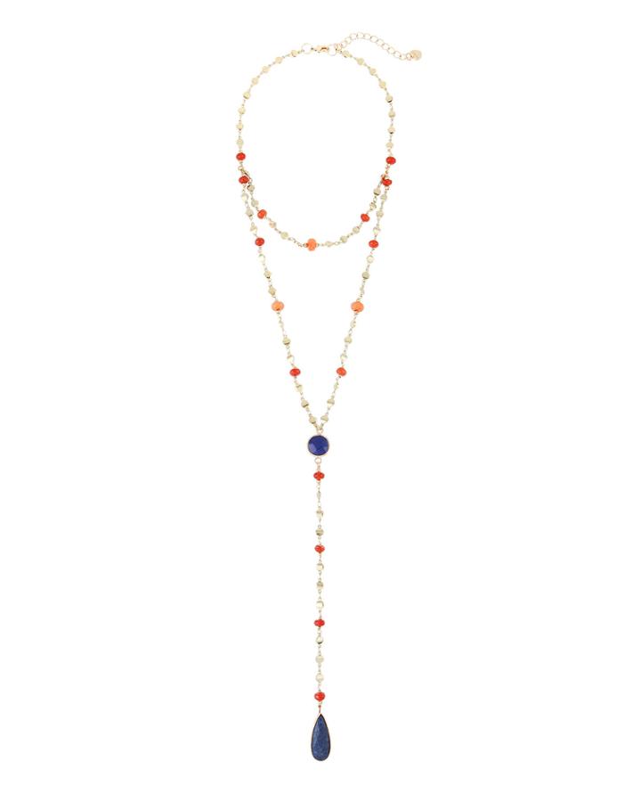 Long Layered Y-drop Necklace