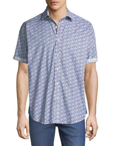 Classic Fit Short-sleeve Floral-print