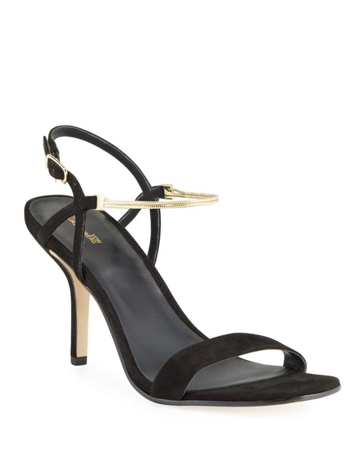 Frankie Suede Sandal With Chain