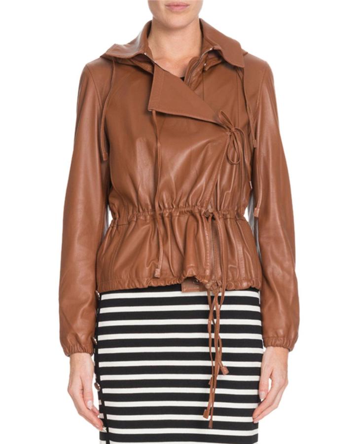 Livila Hooded Drawstring-waist Calf