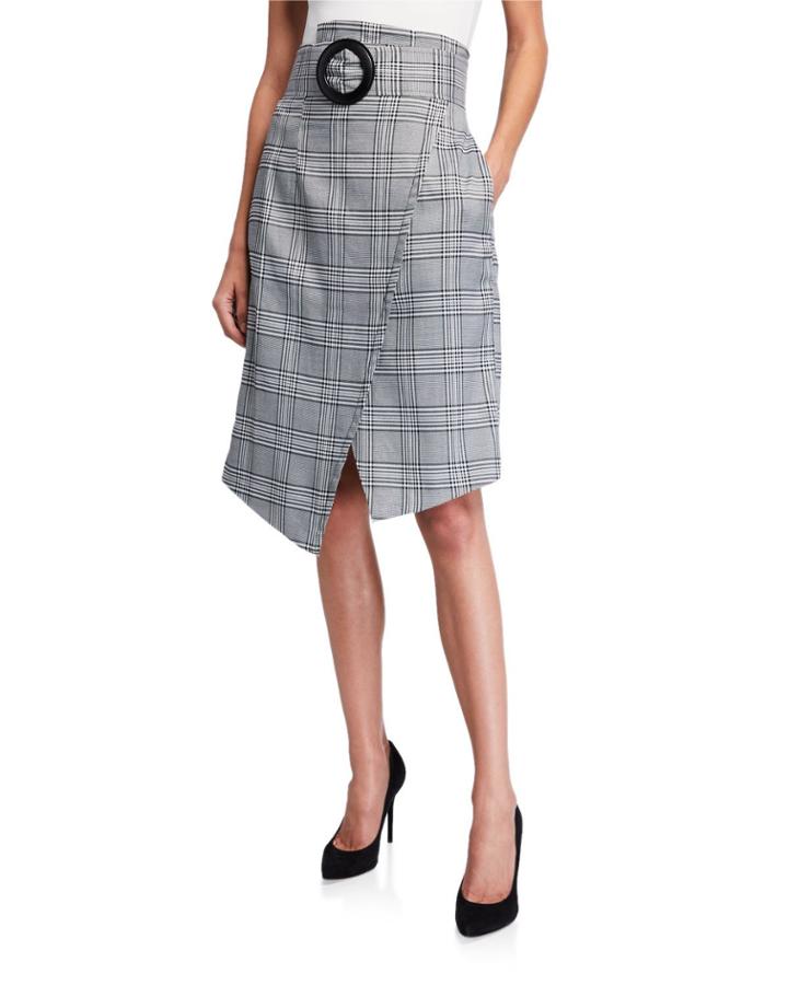 Deana Plaid Belted