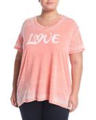 Love Graphic Burnout Tee,