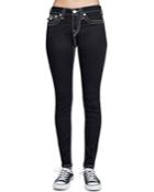 Super-skinny Contrast-stitch Jeans, Black