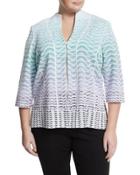 Multi-striped Relaxed Jacket, Multi,