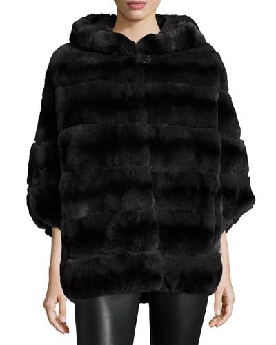 Rabbit Fur Reversible Down Jacket