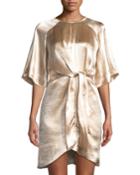 Flutter-sleeve Tie-draped