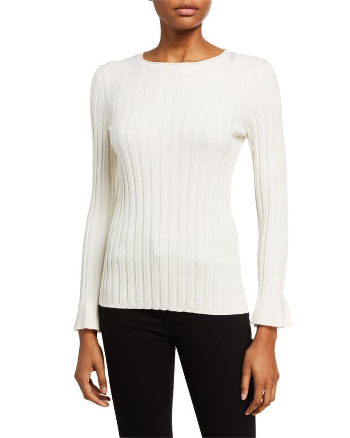 Crewneck Flare-sleeve