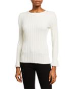 Crewneck Flare-sleeve