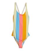 Neon Stripe Scoop One-piece Swimsuit,