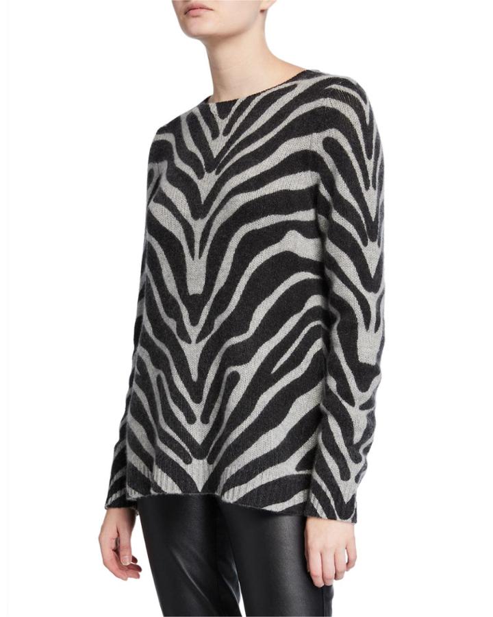 Cashmere Zebra Pullover