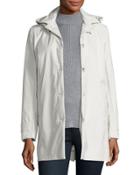 Lightweight Button-front Hooded Jacket,