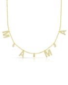 Crystal Mama Shaker Necklace, Yellow
