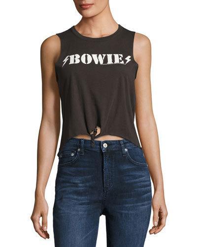 Graffiti Bowie Graphic Tank, Black