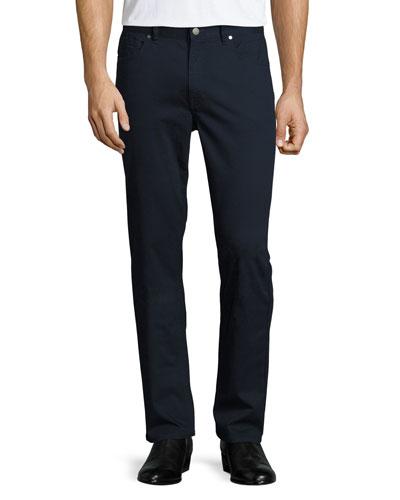 Straight-leg Twill Pants,