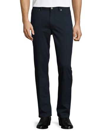 Straight-leg Twill Pants,