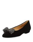 Gissy Embellished Bow Flat