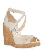 Alanah 105mm Linen Wedge Espadrilles
