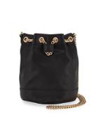 Faux-leather Chain Bucket Bag