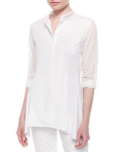 Sabella Long-sleeve Blouse W/mesh Detail