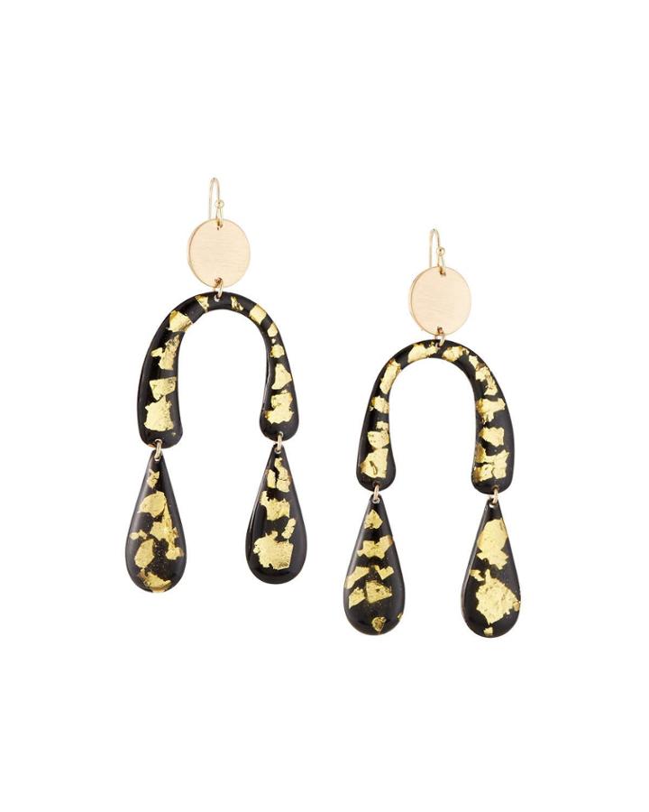 Horseshoe Resin Drop Earrings