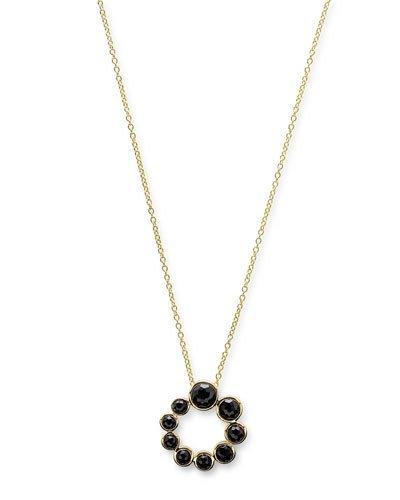 18k Lollipop&reg; Spiral Pendant Necklace, Black Onyx