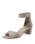 Rita Snake-print Leather City