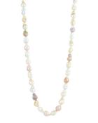 Belpearl 14k Long Multicolored Baroque Pearl Necklace, 9-12mm, Women's
