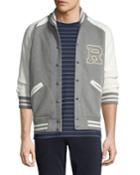 Men's Two-tone Varsity Jacket