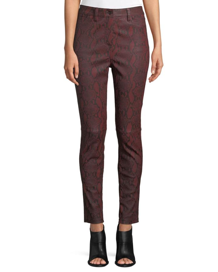 Turner Snake-print Leather