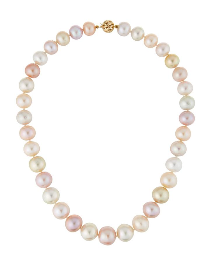 14k Multihued Freshwater & South Sea Pearl-strand Necklace