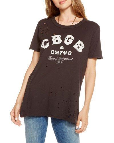 Cbgb Distressed Graphic Tee