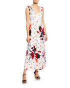 Floral-print Tie-knot