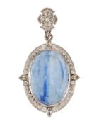 New World Pointed Oval Doublet Enhancer, Blue