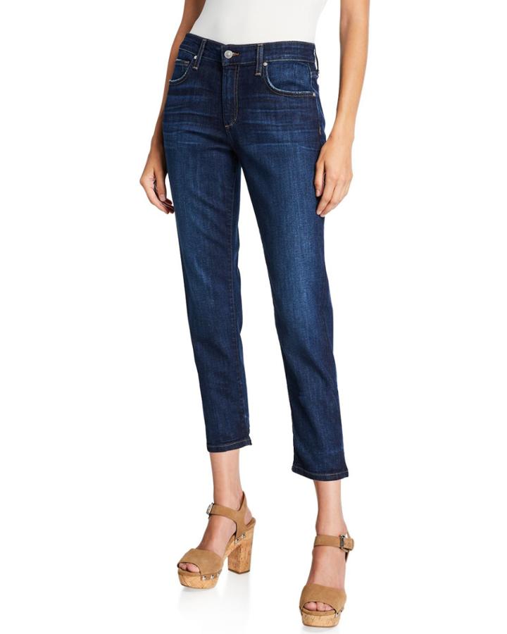 Boyfriend Slim Cropped Jeans