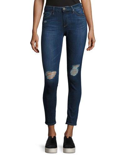 Middi Legging Ankle Jeans, Blue