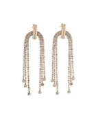 Rhinestone Dangle Chain Earrings